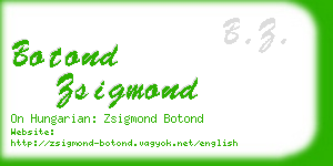 botond zsigmond business card